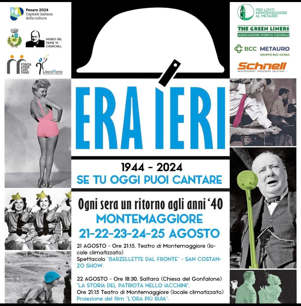 Il 25 agosto Churchill torna a&nbsp;Montemaggiore