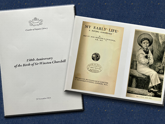 La Biblioteca della Camera omaggia&nbsp;Churchill