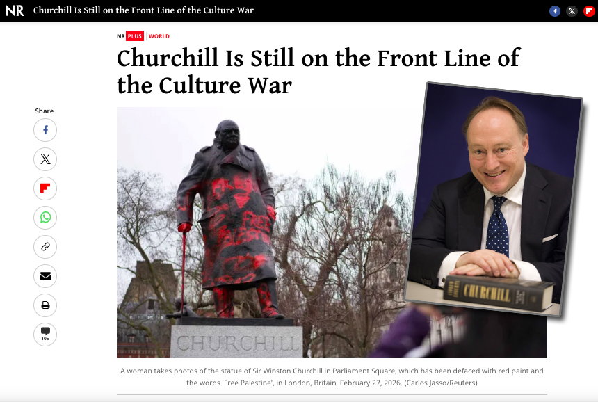 Andrew Roberts: lo sfregio della statua di Churchill “atto di odio&nbsp;antisemita”